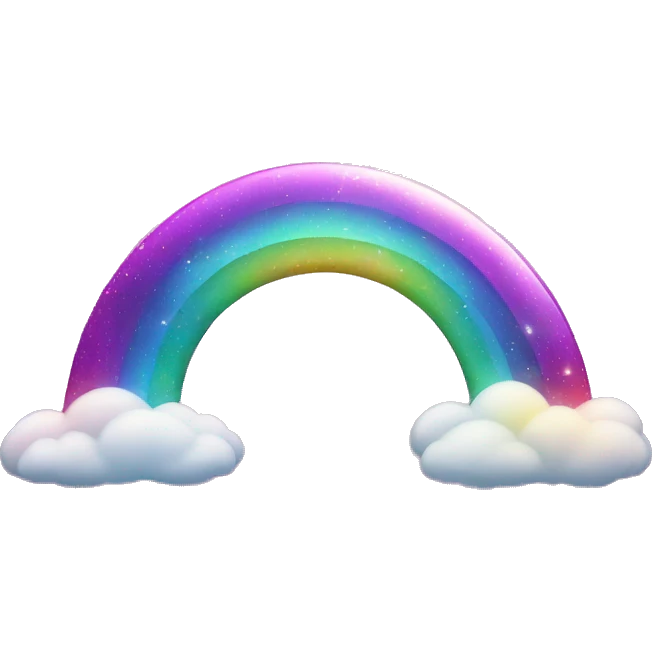 Arco íris com brilho  emoji