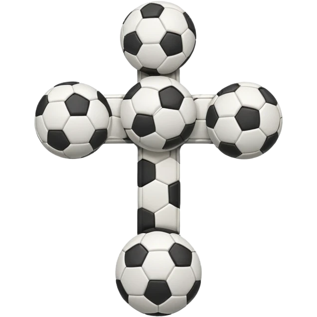 Cross with soccer ball  emoji