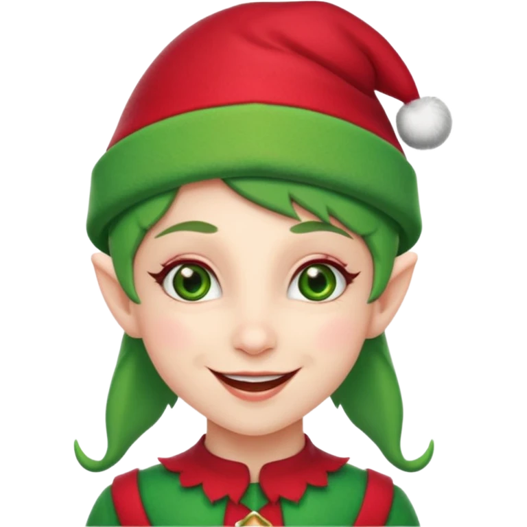 Cool Christmas elf emoji