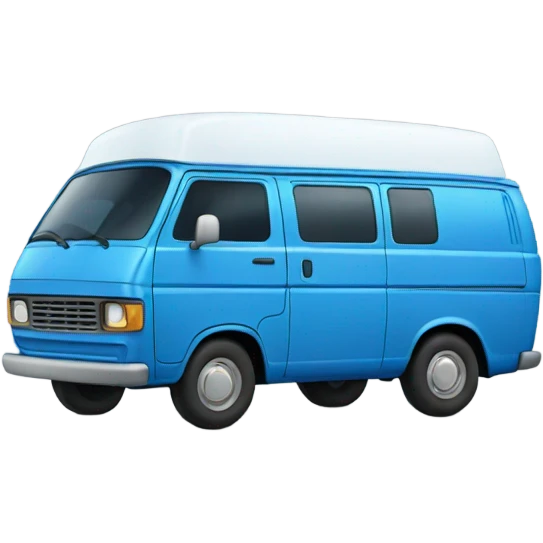 Blue van  emoji