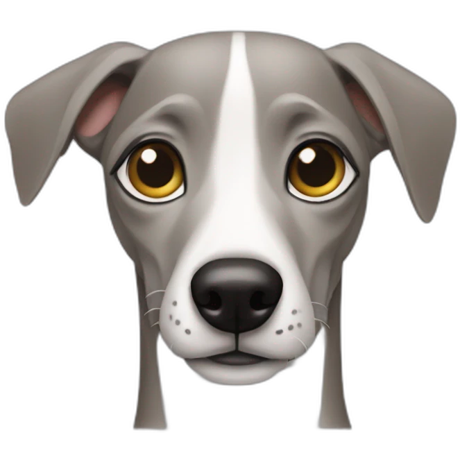 slpeeping whippet with paws in the air emoji