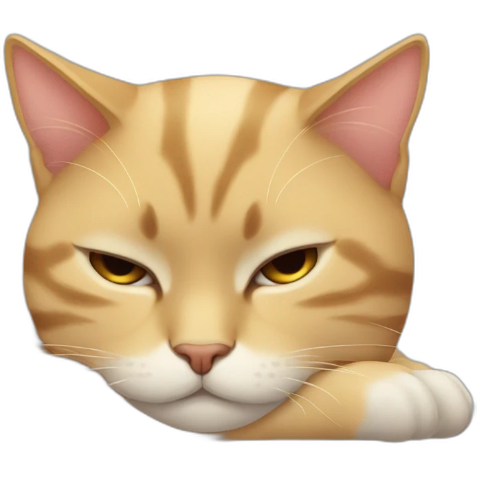 Gato durmiendo emoji