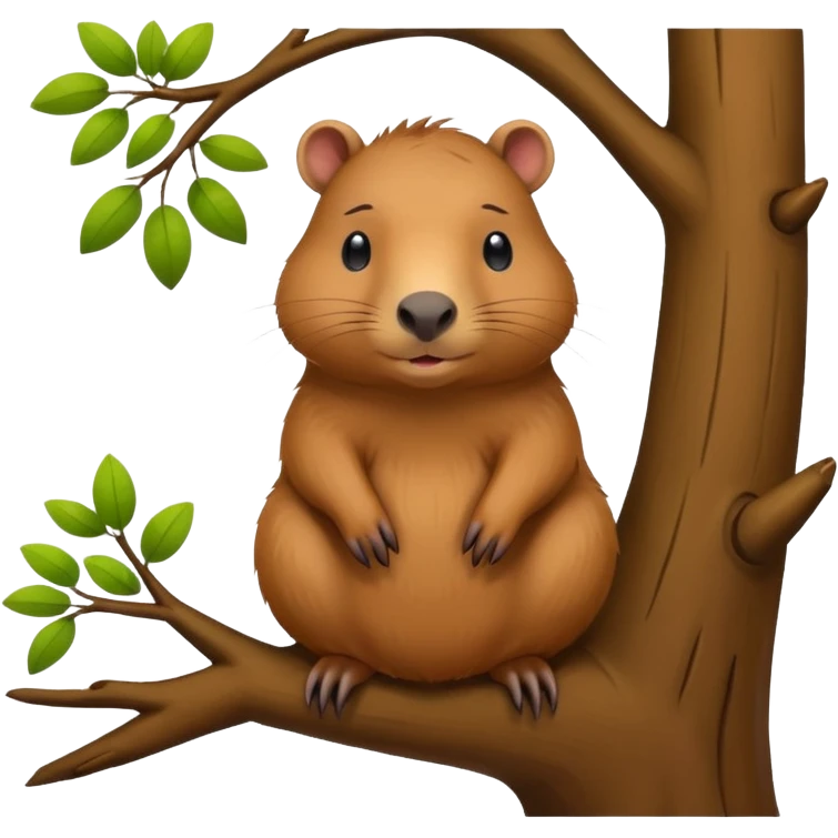 Capybara in a tree emoji
