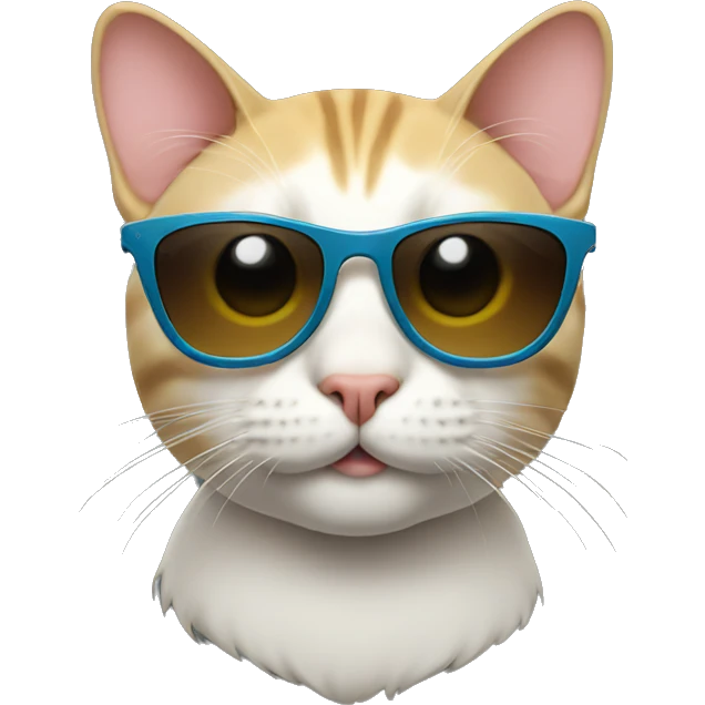 Cat with sunglasses emoji