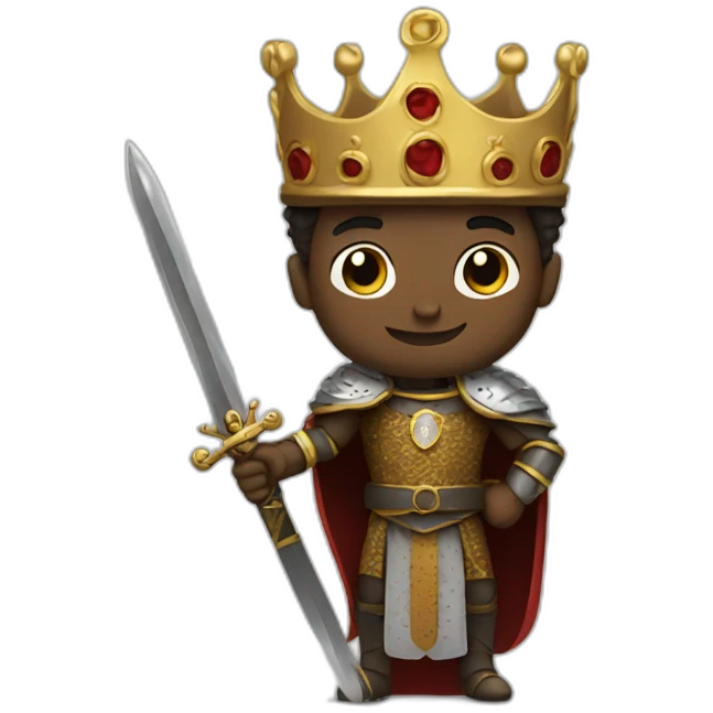 King with sword emoji