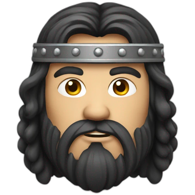 dark hair viking beer emoji