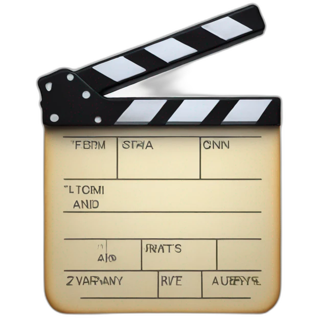 movie clap board emoji
