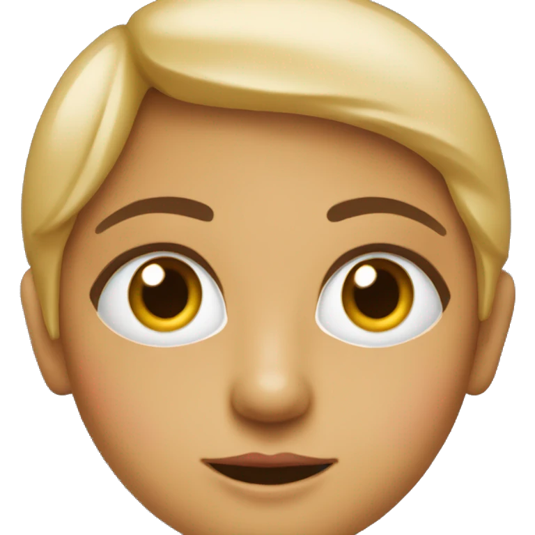 una muñeca con los ojos rojos emoji