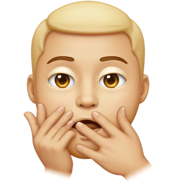 emoji that have hand over mouth emoji