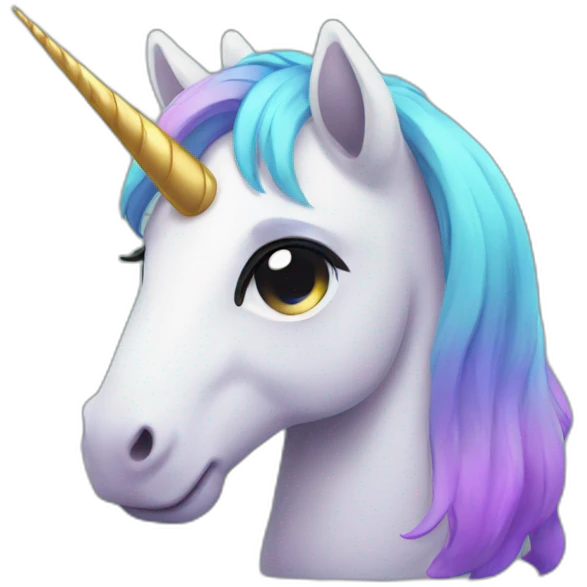 Sad unicorne emoji