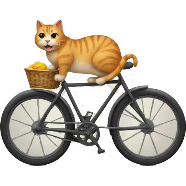Cat on bike  emoji