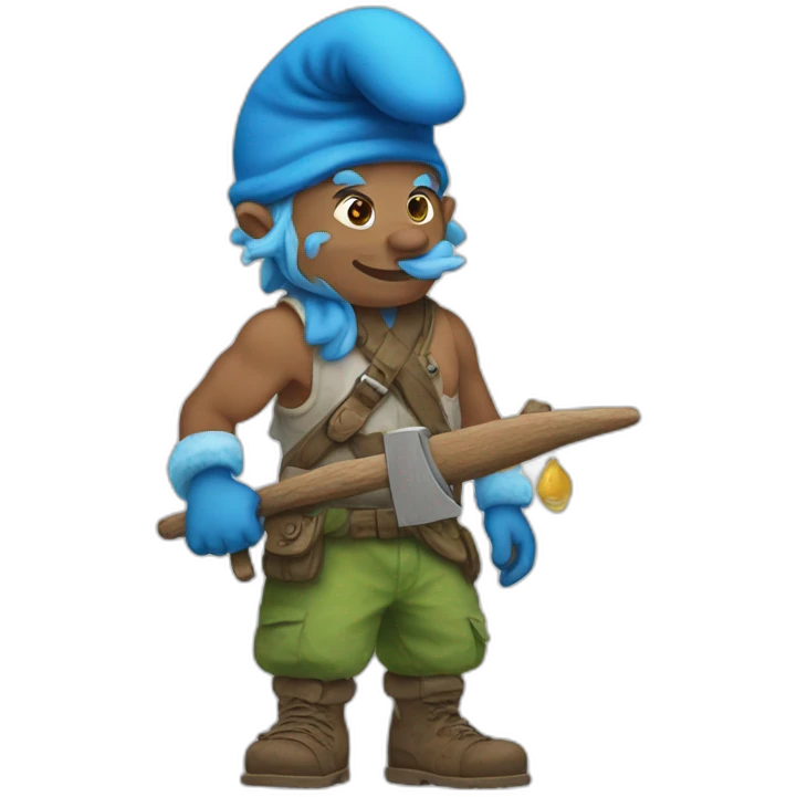 Smurf cay emoji