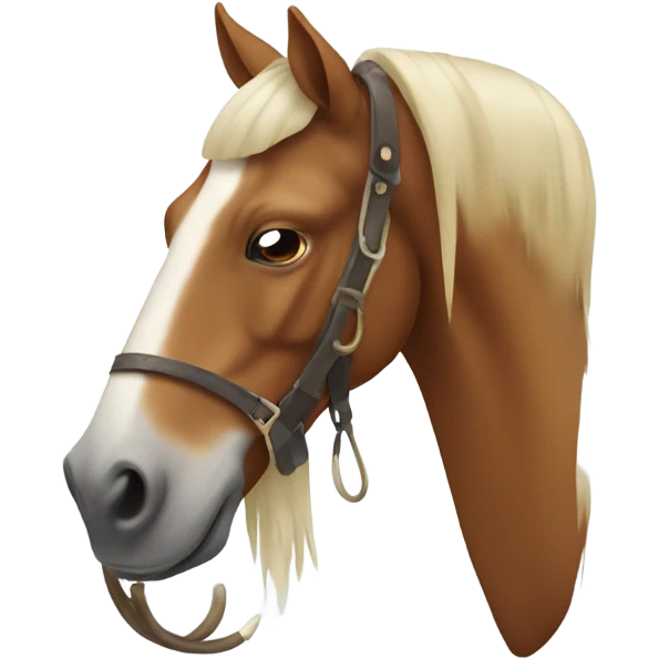 Horse with walrus tusks emoji