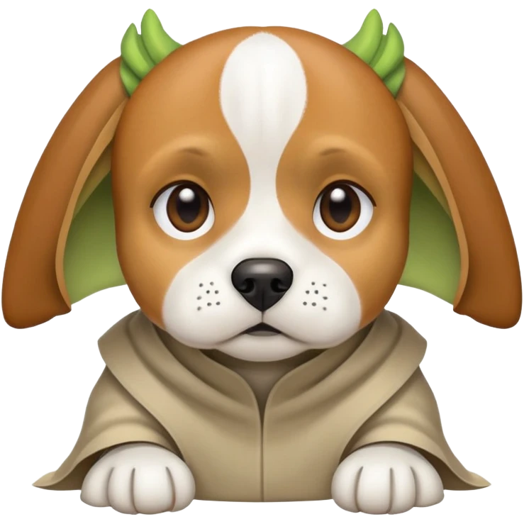 beagle with yoda ears emoji