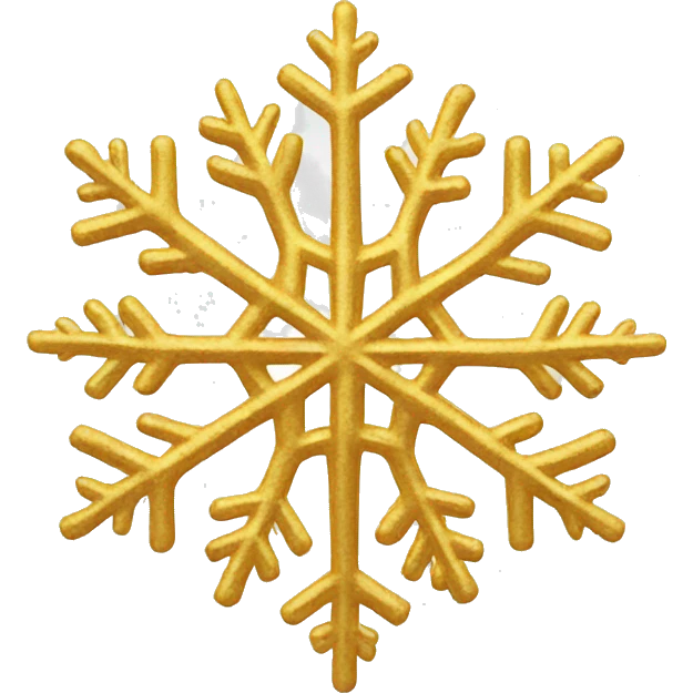Golden snowflake  emoji