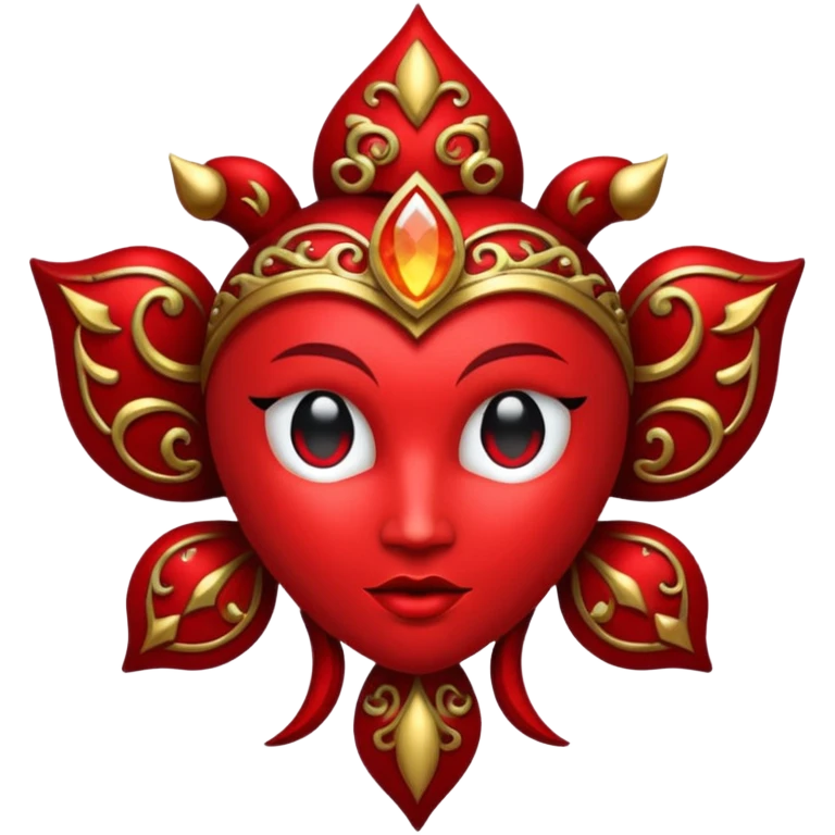 Glitter red Darkhold emoji