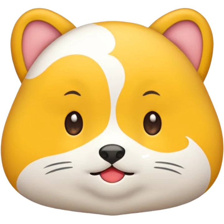 ふわふわした白い生き物 emoji