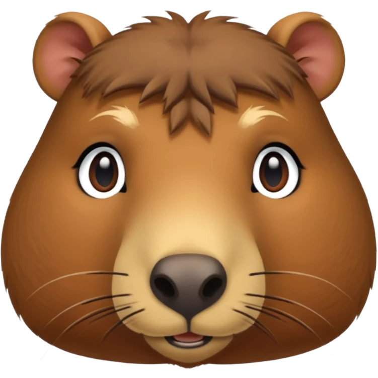 Cara de capibara emoji