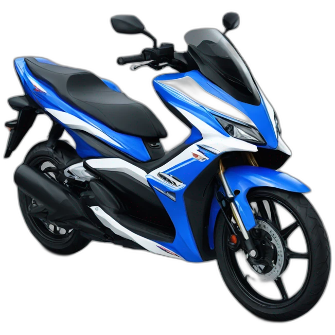 Yamaha aerox blue  emoji