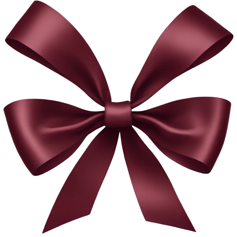 burgundy 🎀 emoji