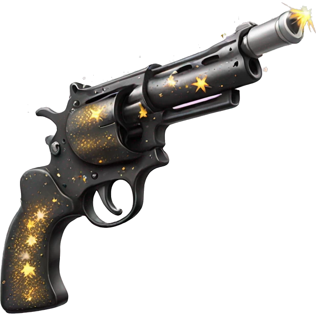 Gun with sparkles  emoji