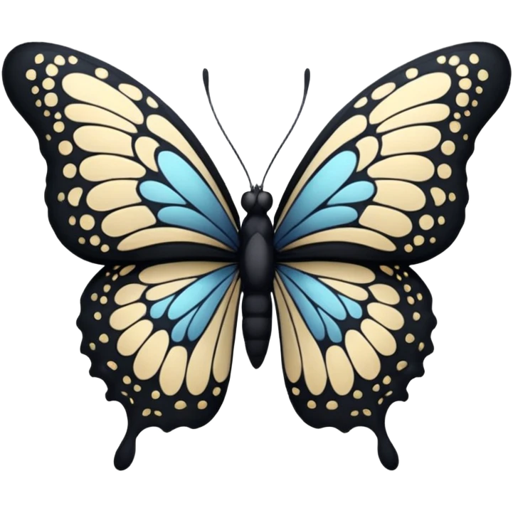 Butterfly black emoji