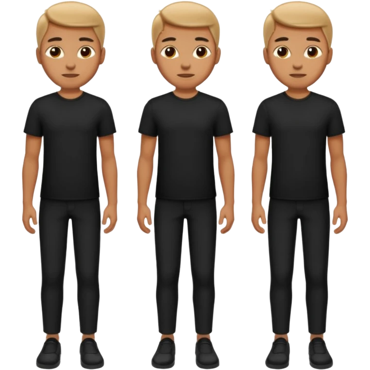 japanese black shirt and pant emoji