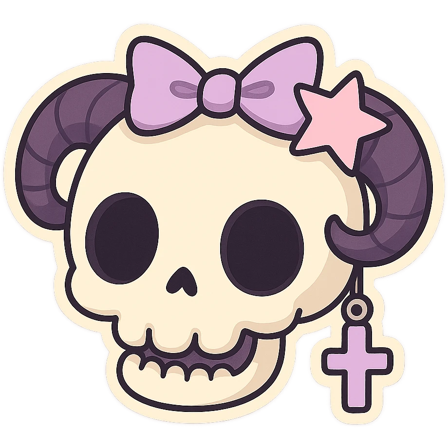 pastel goth objects, show one emoji