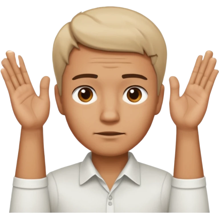 man say "NO" with his hands crosswise emoji