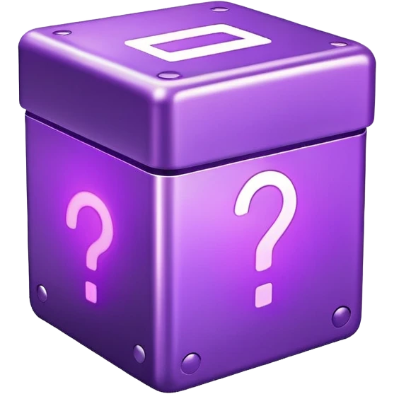 purple glowing box emoji