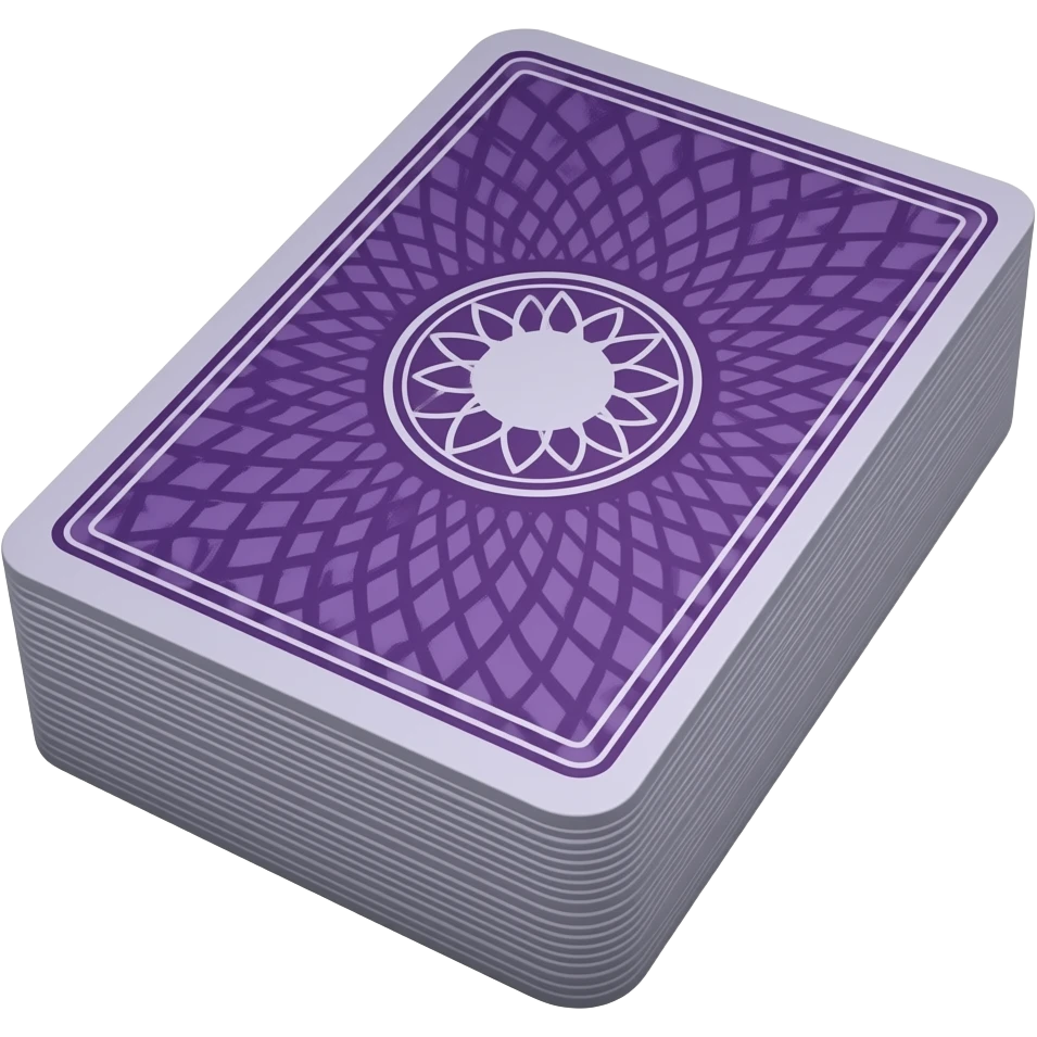 purple Tarot card deck emoji