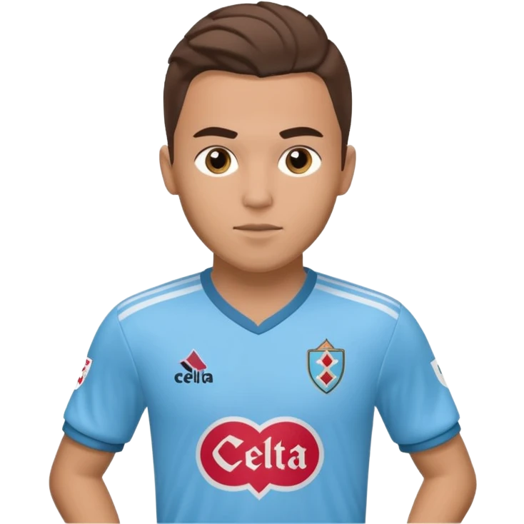 Celta Vigo soccer player in action, jersey with Celta Vigo logo on chest emoji