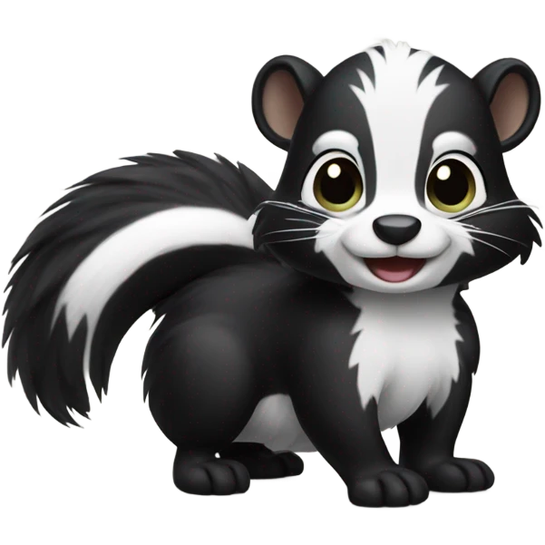 Cute skunk emoji
