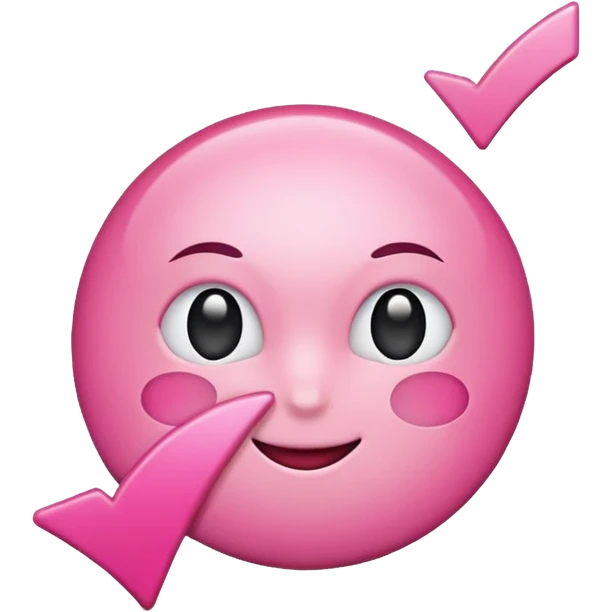 check mark pink анимированные emoji