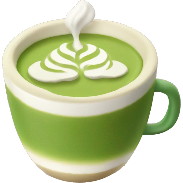 Matcha latte emoji