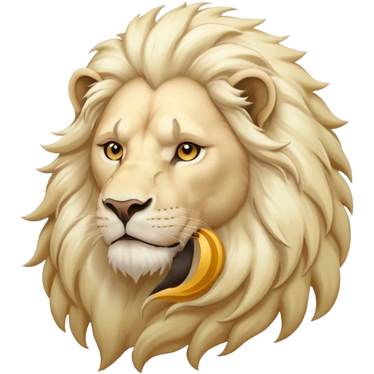 White lion emoji
