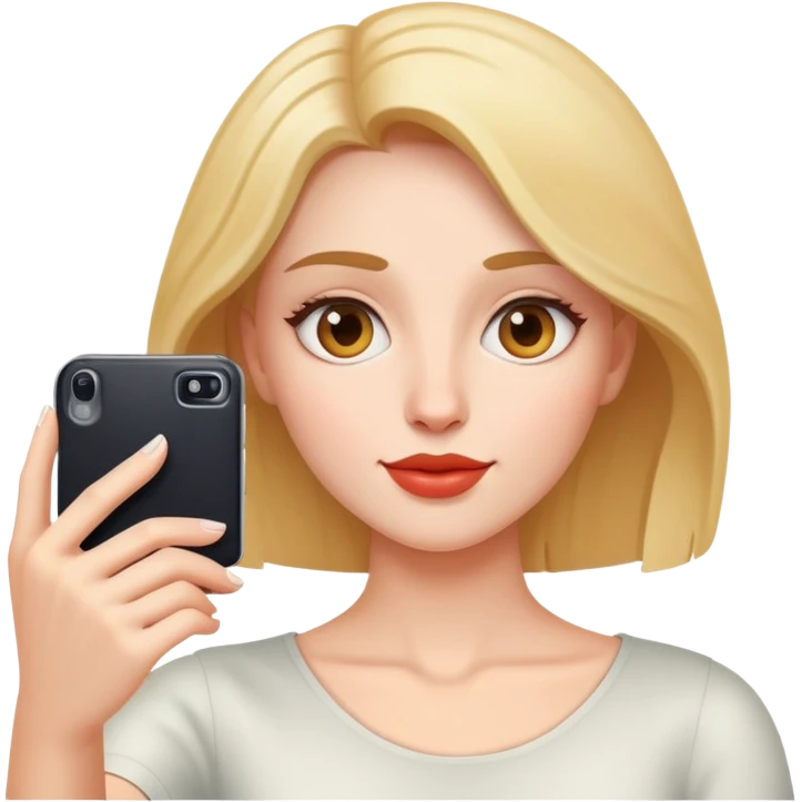 woman taking a selfie emoji