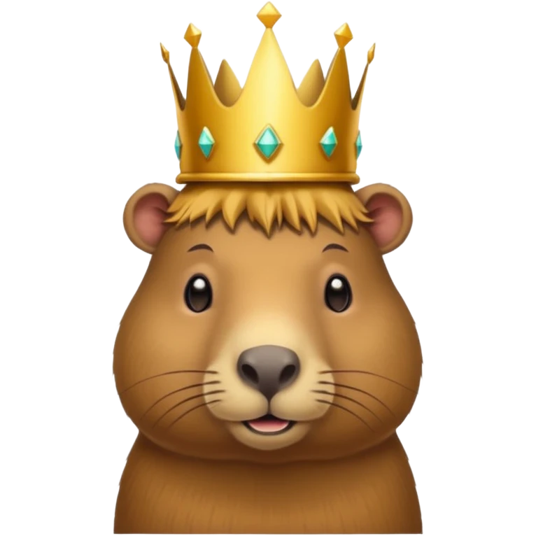 capybara with crown emoji