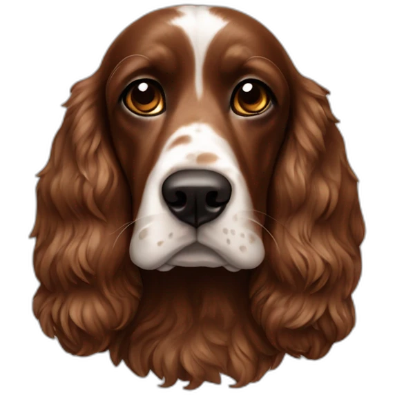 Cocker anglais marron emoji