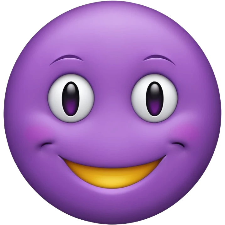 Purple smiley face  emoji