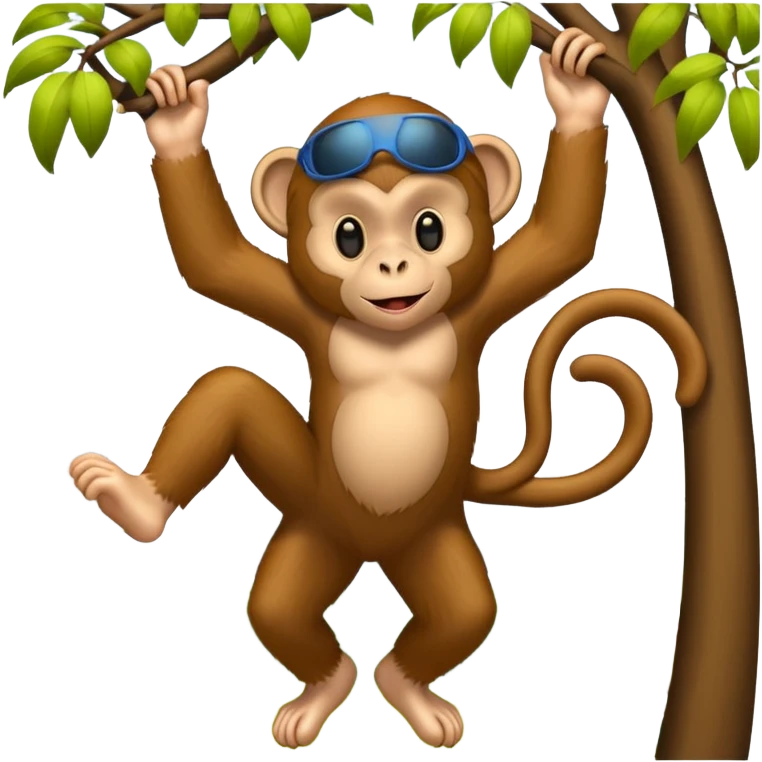 Monkey at the park emoji