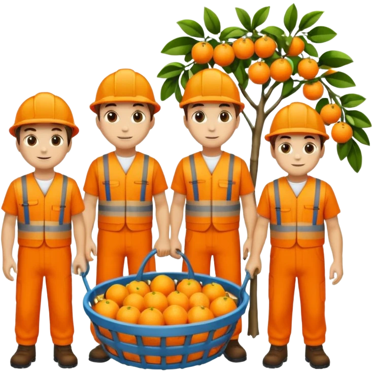 orange workers emoji