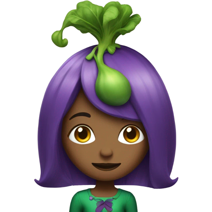 eggplant girl emoji