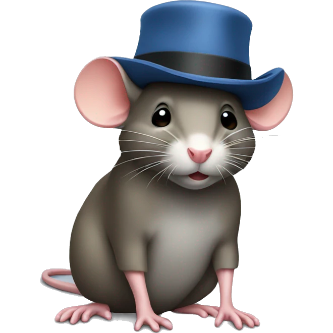 rat wearing a hat  emoji