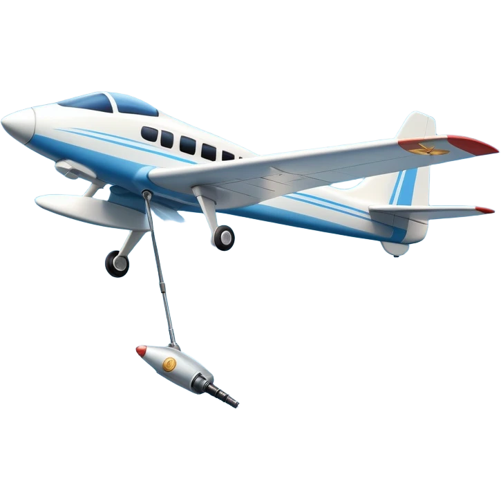An icon featuring a remote-controlled model airplane soaring through the sky, with a detailed transmitter in the foreground. The sky is clear with motion lines showing flight. Transparent background emphasizes the precision, creativity, and joy of aeromodelling as a sport. emoji
