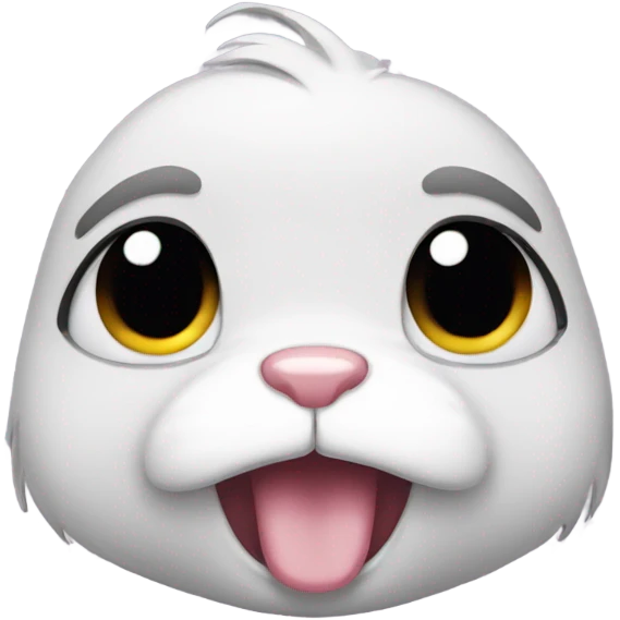 Crying bunny emoji