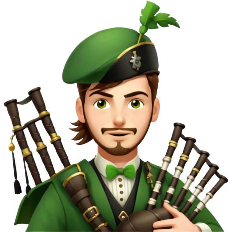 Green Bagpiper emoji