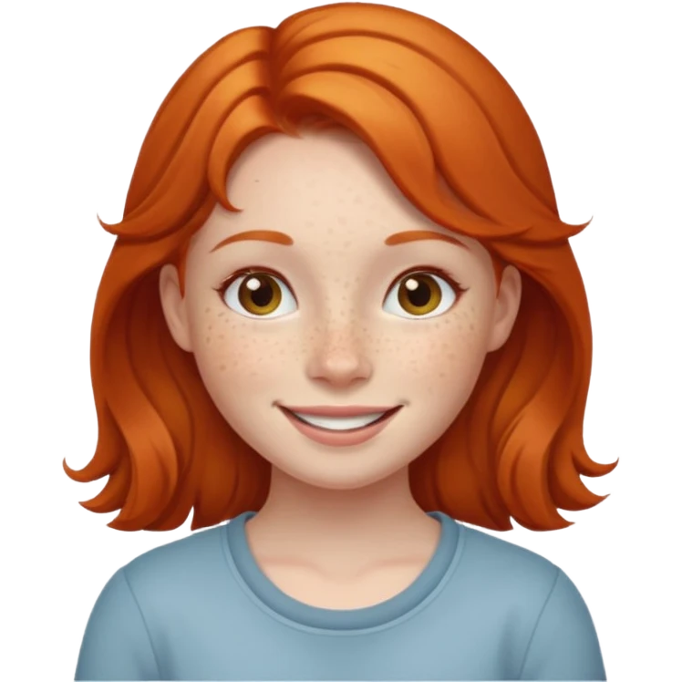 ginger girl emoji
