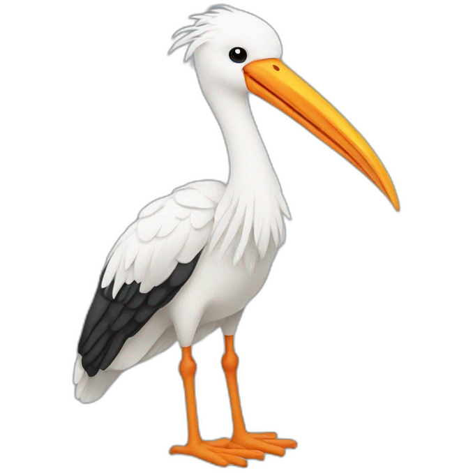 Stork emoji
