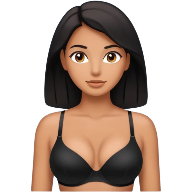 women in bra emoji